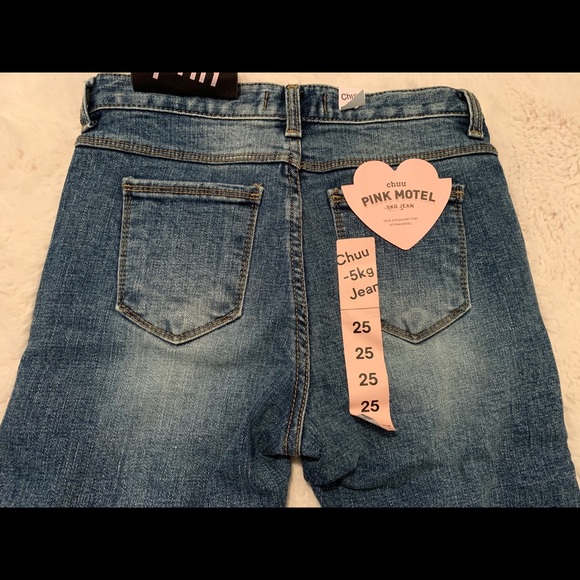 chuu- Distressed Slim Fit- 5kg Jeans vol.85 - Picture 5 of 7